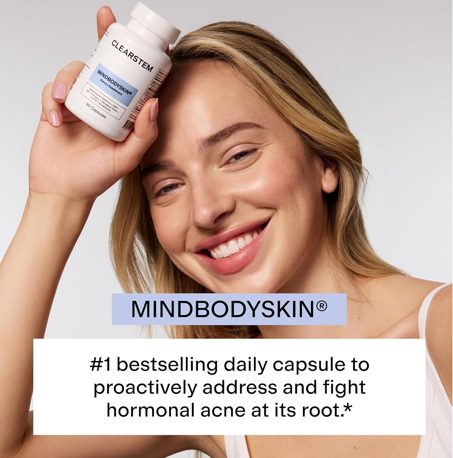 MINDBODYSKIN Hormonal Acne Supplement